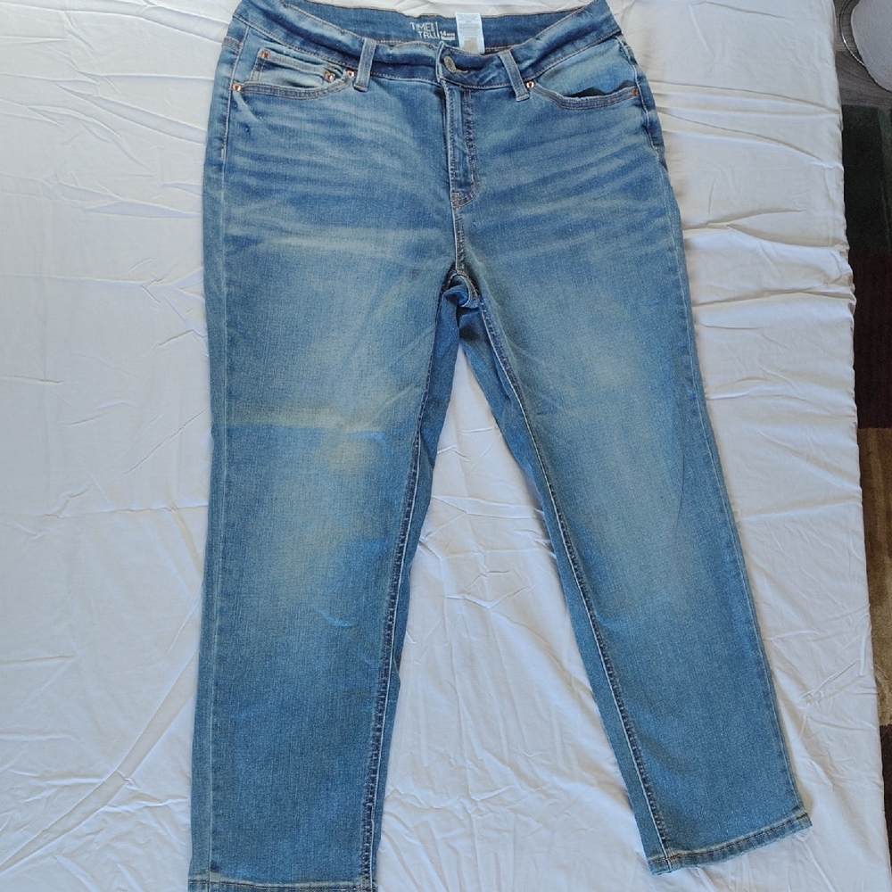 Time and Tru Blue Straight Leg Jeans